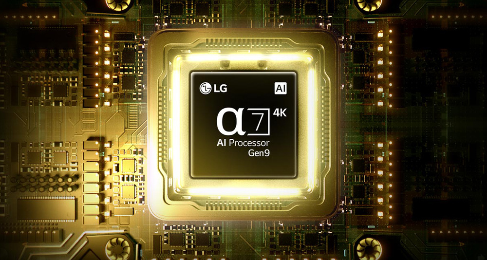 Procesor α7 4K AI Gen9 s funkciou 4K Upscaling inteligentne vylepšuje obraz aj zvuk v reálnom čase.