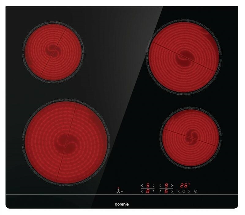 Sklokeramická varná doska Gorenje Essential CT41SC čierna