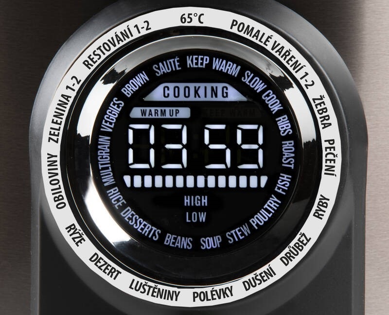 Multifunkčný tlakový hrniec Domo DO42707PP bronzový Multifunkční tlakový a pomalý hrnec DOMO DO42707PP