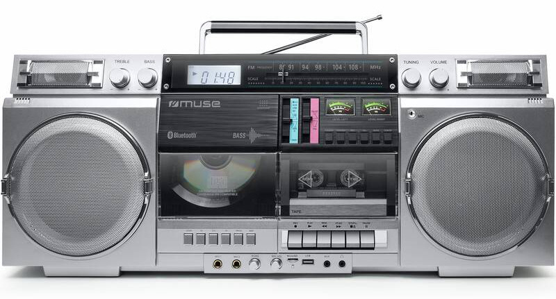 Rádiomagnetofón s CD MUSE M-380GBS strieborný