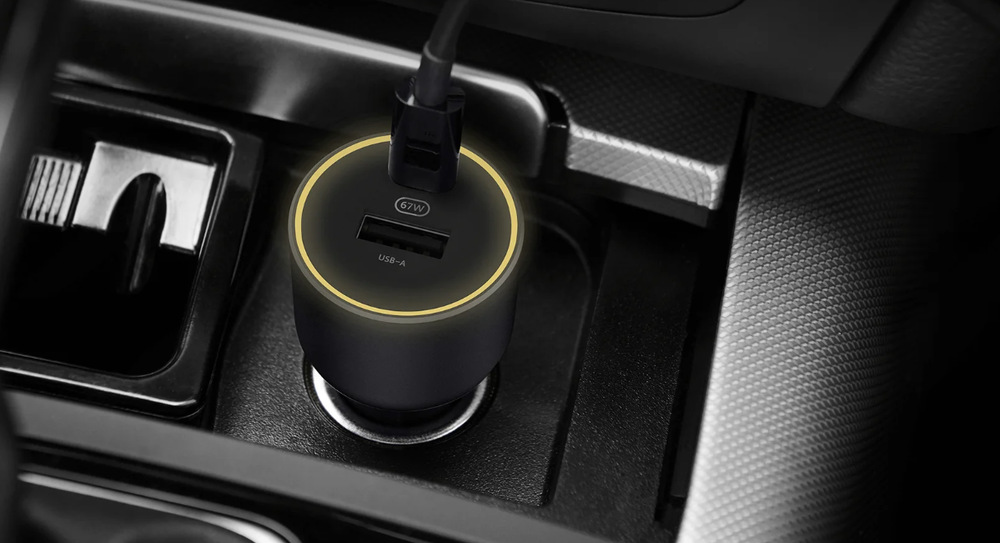 Adaptér do auta Xiaomi 67W, USB + USB-C čierny Adaptér do auta Xiaomi 67W, USB + USB-C čierny