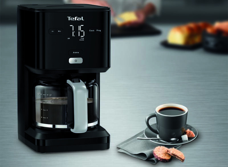 Kávovar Tefal Smart'n'light CM600810 čierny Tefal Smart'n'light CM600810, černá