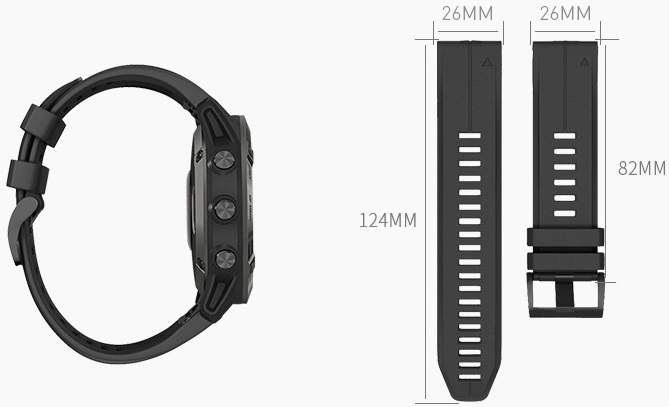 Remienok RhinoTech pre Garmin QuickFit silikónový outdoor 26mm oranžový