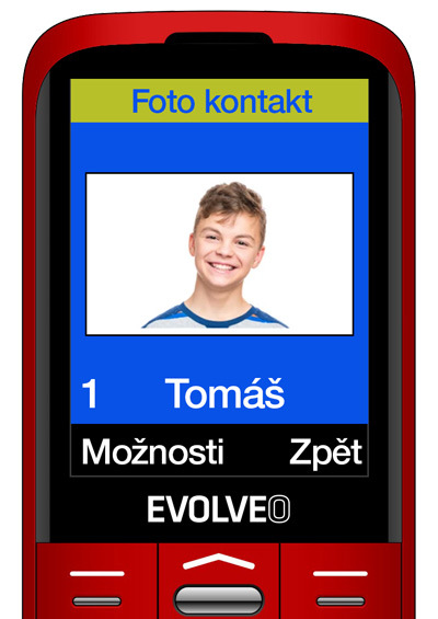 Mobilný telefón Evolveo EasyPhone XO červený Mobilný telefón Evolveo EasyPhone XO červený