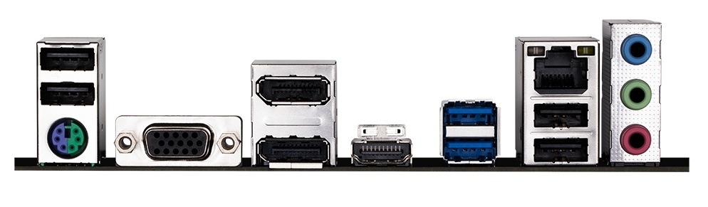 Základná doska GIGABYTE H610M H V2 MB Gigabyte H610M H V2 pohľad na konektory