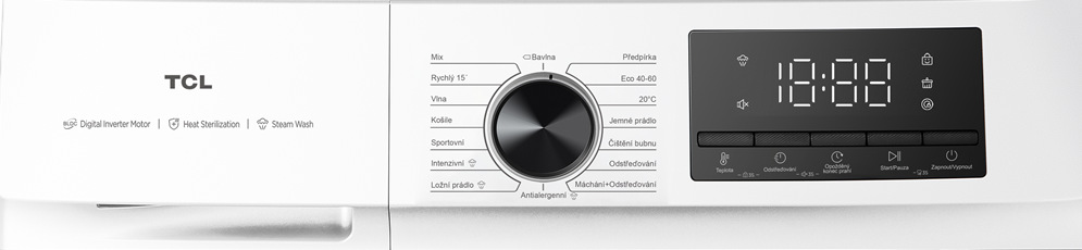 Ovládací panel v slovenčine.