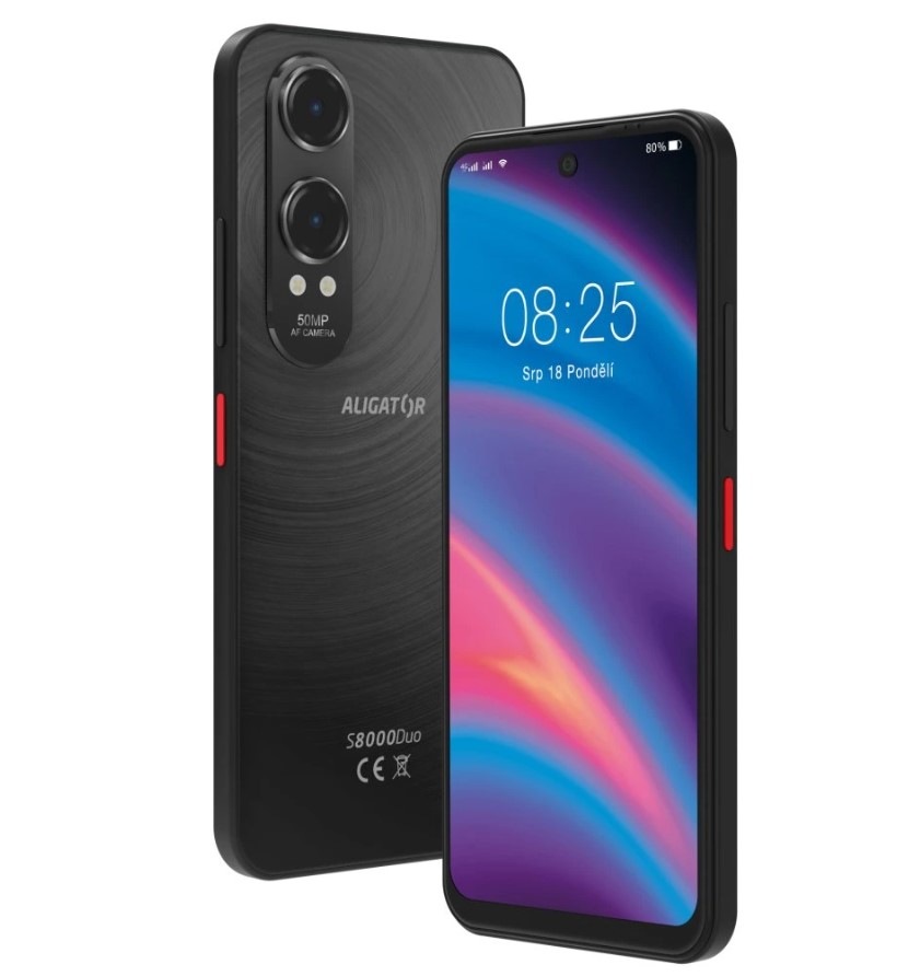 Mobilný telefón Aligator S8000 Duo 4 GB / 128 GB čierny
