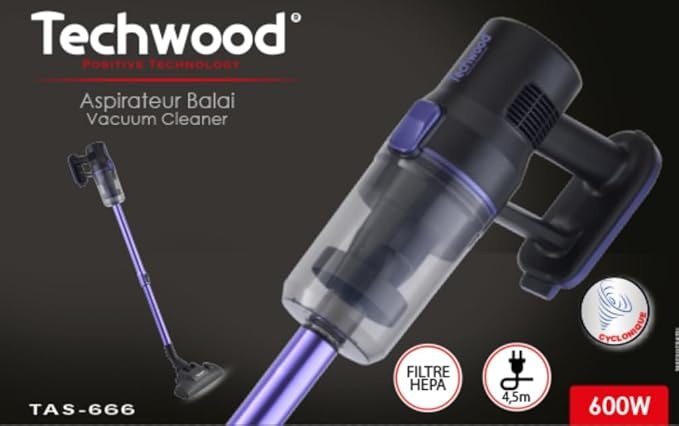 Tyčový vysávač Techwood TAS663 biely Tyčový vysávač Techwood TAS663 biely