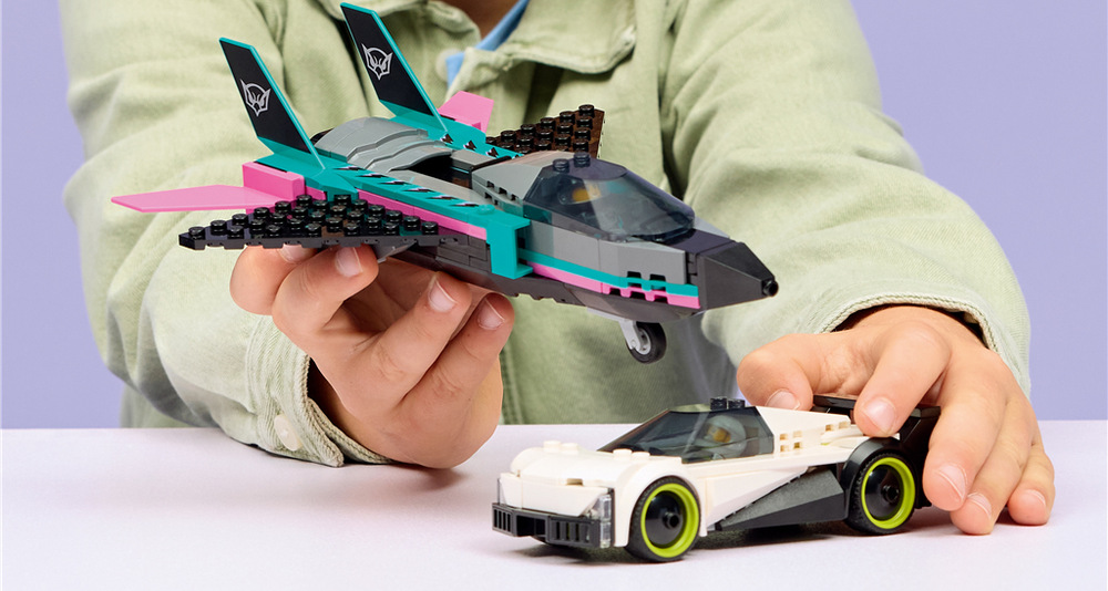 Stavebnica LEGO® City 60489 Tryskáč vs. auto Aplikácia LEGO Builder deťom uľahčí stavanie a umožní modely po dokončení prezerať, vystaviť alebo využiť pri hraní.