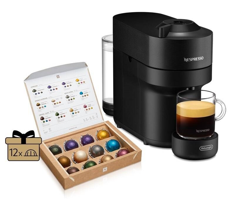Kapsulový kávovar De'Longhi Nespresso Vertuo Pop ENV90.B čierny