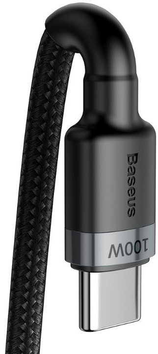 Kábel Baseus Cafule USB-C/USB-C PD2.0 100W, 5A, 2m čierny/sivý Kábel Baseus Cafule USB-C/USB-C PD2.0 100W, 5A, 2m - čierny/sivý