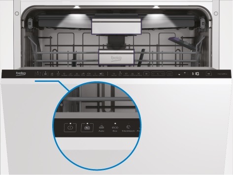 Umývačka riadu Beko Beyond BDFN26420WA biela umývačka riadu Beko BDFN26420WA, ovládací panel Direct Access
