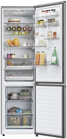 Chladnička s mrazničkou Haier HDPW5620BNPK nerez „“