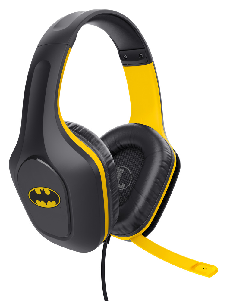 Headset Trust GXT 415BM Zirox Batman čierny Výkonné 50mm meniče poskytujú široký frekvenčný rozsah od 20 Hz do 20 kHz a dynamický stereo zvuk.