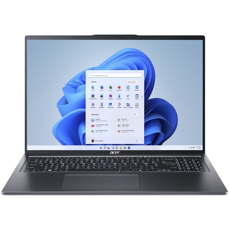 Acer Swift Go 16 (SFG16-72-598D), sivá