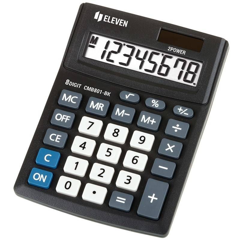 Kalkulačka Eleven CMB801BK, stolná, osemmiestna čierna