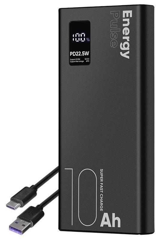 Powerbank Obal:Me EnergyPulse 10000mAh čierny