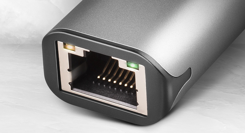 Sieťová karta Axagon USB-C 3.2 Gen 1 - 2.5 Gigabit Ethernet sivá