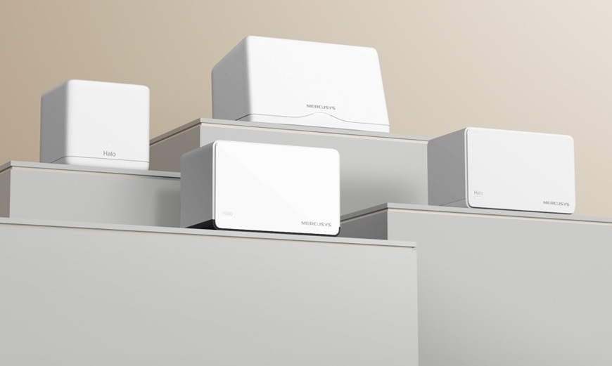Kompletný Wi-Fi systém Mercusys Halo H85X AX3000 Mesh Wi-Fi 6 (2 ks) biely