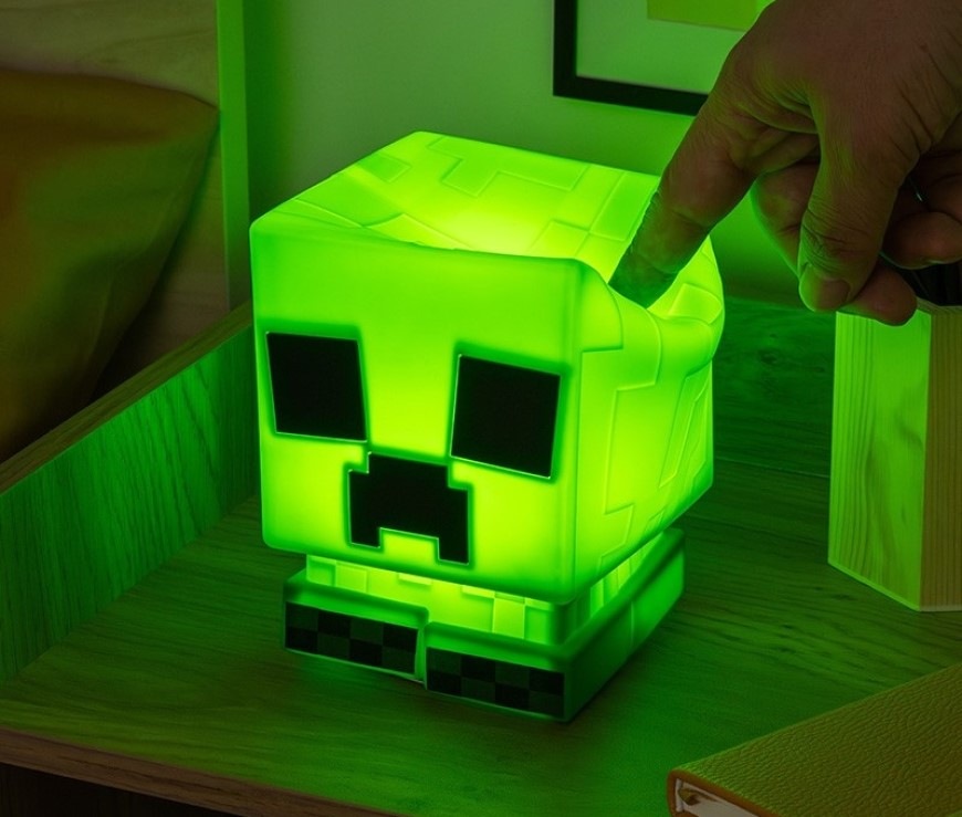 Dekoratívne LED Paladone SquishyGlo Creeper zelená Stolová lampička Epee Minecraft SquishyGlo Creeper - zelená
