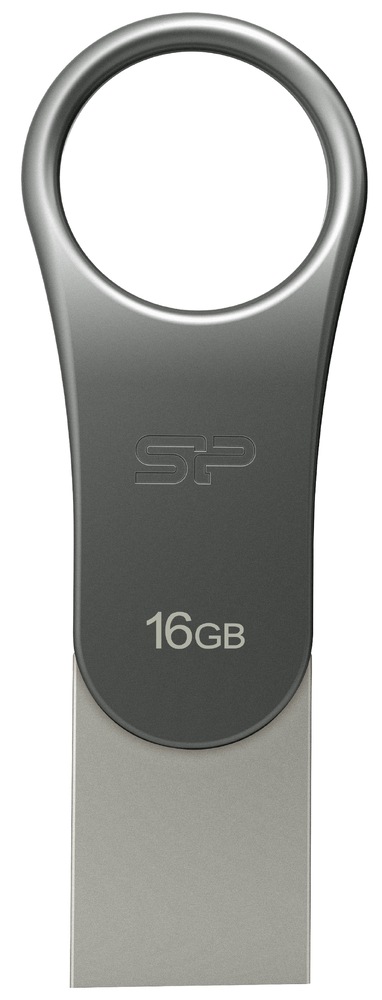 USB flashdisk Silicon Power Mobile C80 16 GB strieborný