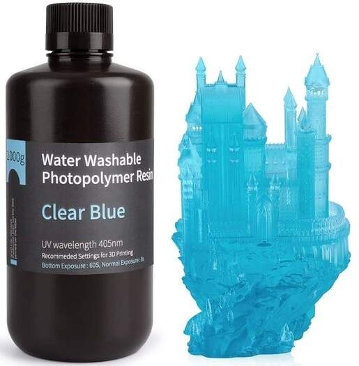 UV resin Elegoo Water-washable 1kg modrá