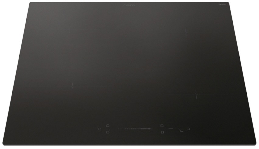 varná doska candy CI642SCBB, zameranie na ovládací panel
