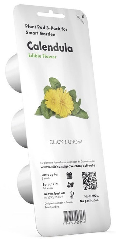 Semienka Click and Grow s rýchlym cyklom pestovania, 3 ks sadeníc