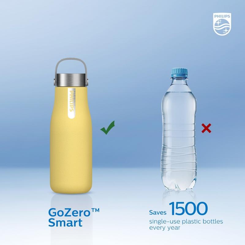 Filtračná fľaša Philips GoZero AWP2788YL/10 žltá Filtračná fľaša Philips GoZero AWP2788YL/10 žltá