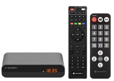 Set-top box GoGEN DVB 143 T2 SENIOR čierny