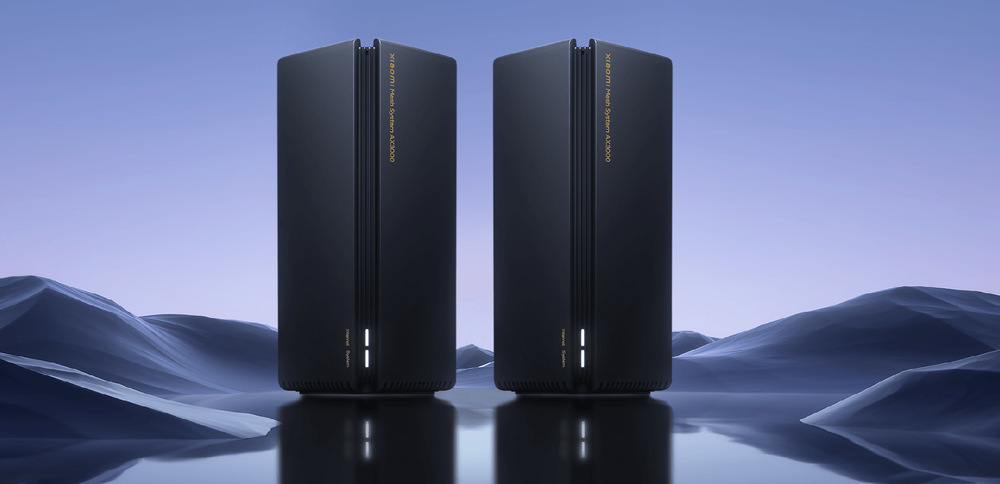 Kompletný Wi-Fi systém Xiaomi AX3000 (2-pack) čierny Kompletný Wi-Fi systém Xiaomi AX3000 (2-pack) čierny