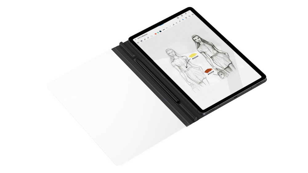 Puzdro na tablet Samsung Note View na Galaxy Tab S7+/S7 FE/S8+ biele Puzdro na tablet Samsung Note View na Galaxy Tab S7+/S7 FE/S8+ biele