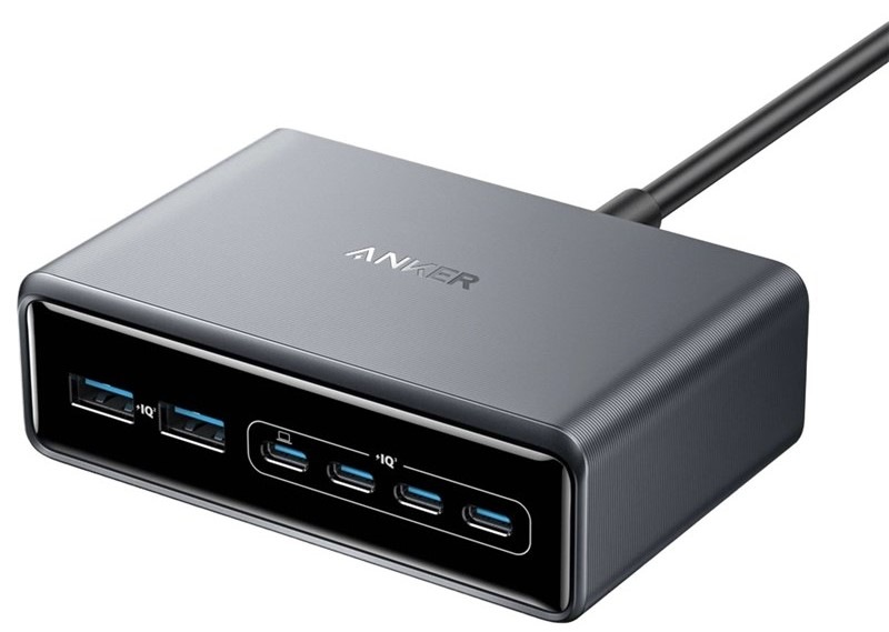 Nabíjačka do siete Anker Prime Charger 200W, USB-C/USB, GaN - čierna