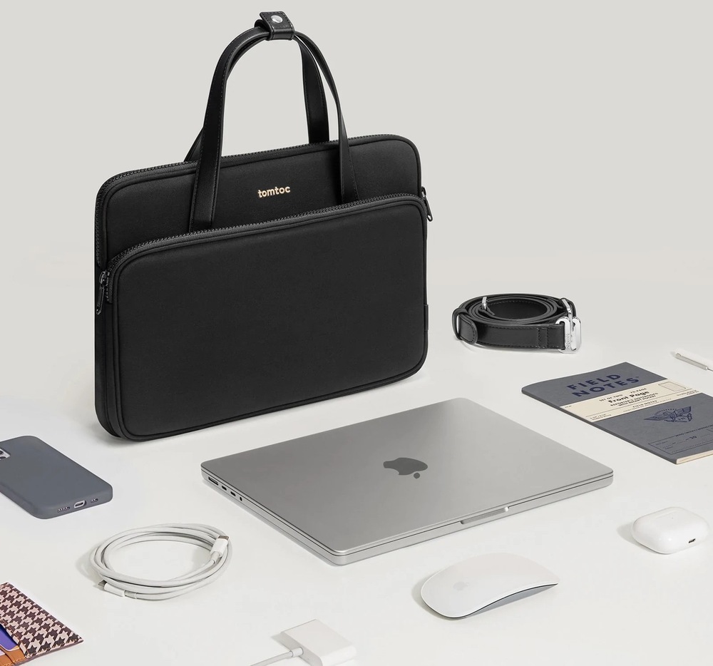 Brašna na notebook tomtoc Shoulder Bag na 14" a 13" MacBook Pro / Air čierna Taška na notebook tomtoc Shoulder Bag na 14 "a 13" MacBook Pro / Air - čierna