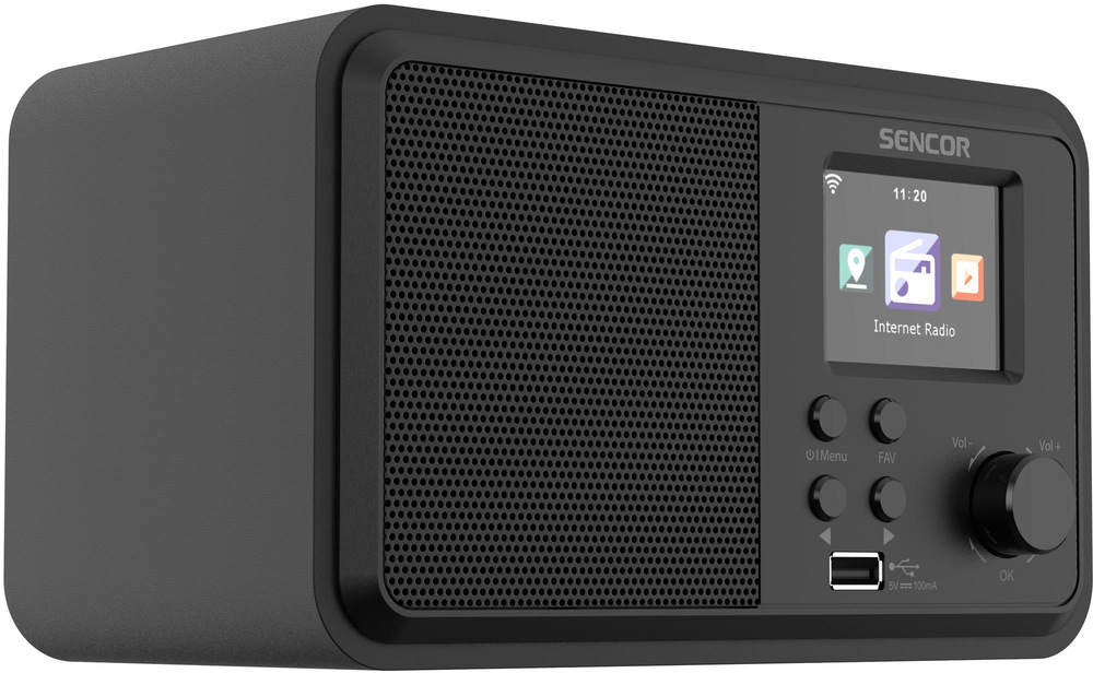 Internetový rádioprijímač s DAB+ Sencor SIR 5100WDB čierny SNR35060366_03