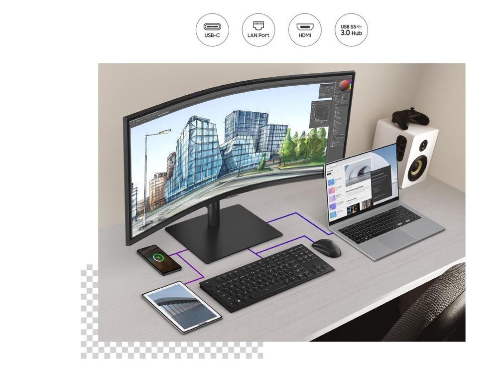 Monitor Samsung LS34C652UAUXEN čierny Samsung S65UC (LS34C652UAUXEN)
