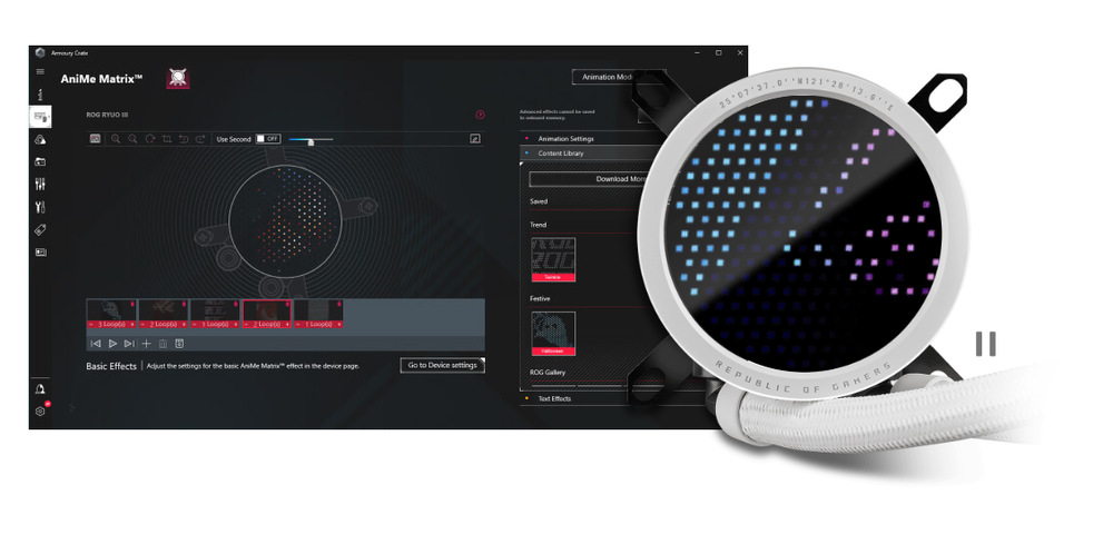 Vodný chladič Asus ROG RYUO III 240 ARGB Vodný chladič Asus ROG RYUO III 240 ARGB
