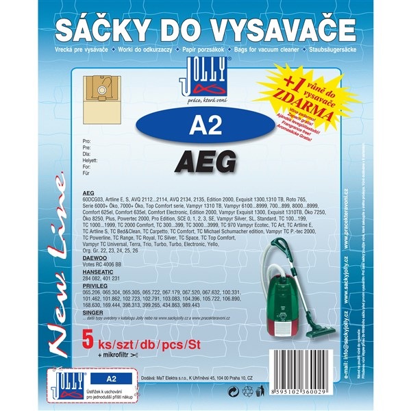 Vrecká Jolly do vysávača AEG, jednoduchá inštalácia