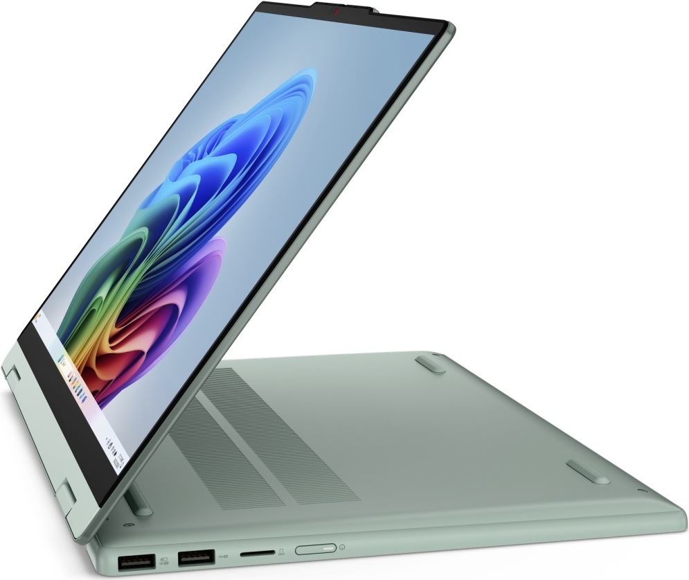 Notebook Lenovo IdeaPad 5 2-in-1 14AHP11 zelený Notebooku Lenovo IdeaPad 5 v pozícii tabletu vhodné na sledovanie obsahu