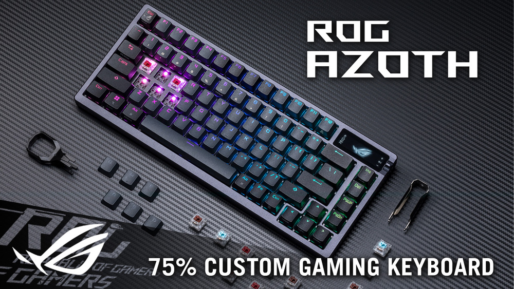 Klávesnica Asus ROG AZOTH (ROG NX RED/PBT) - US čierna