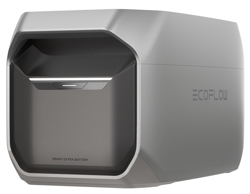 Prídavná batéria EcoFlow s kapacitou 2 048 Wh, čierno-šedá farba