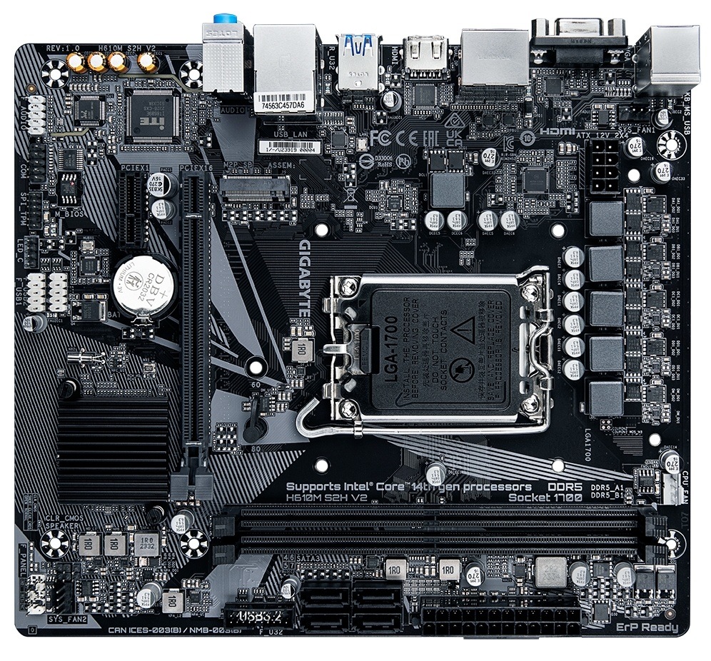 Základná doska Gigabyte H610M S2H V2 v cenovo dostupnom prevedení, čierna farba