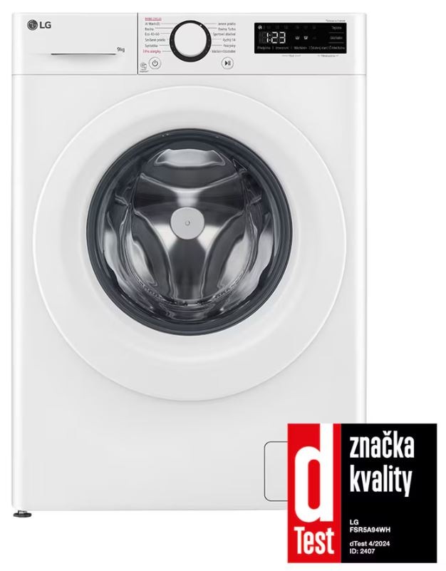 Práčka LG FSR5A94WH biela Práčka LG FSR5A94WH d test