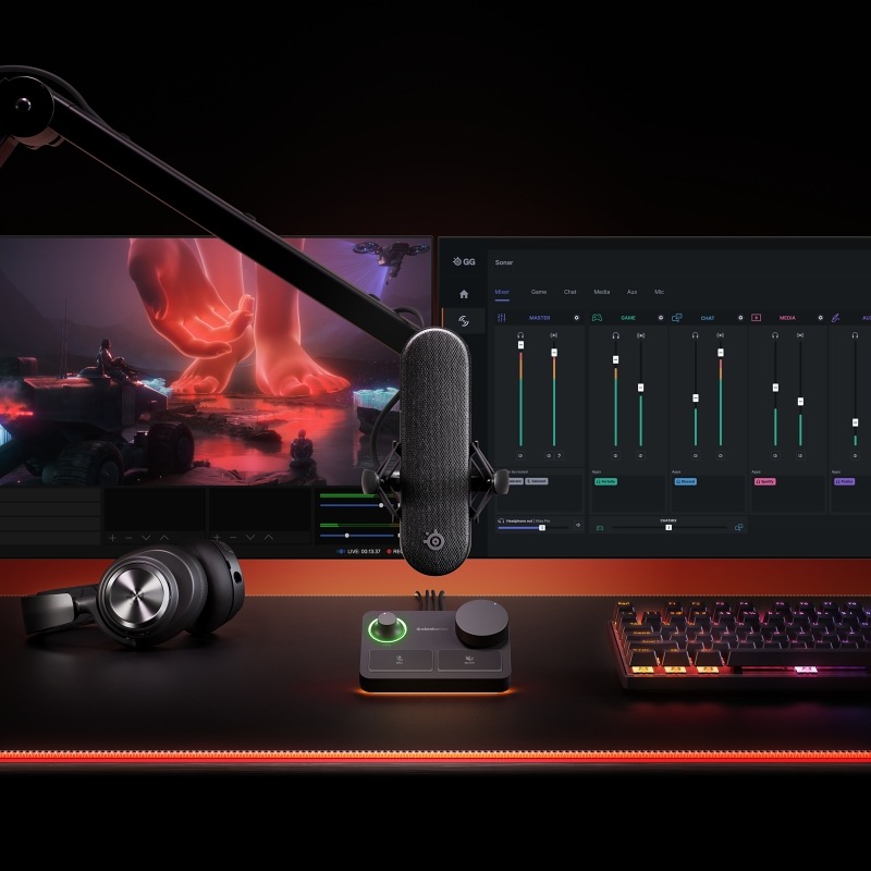 Mikrofón SteelSeries Alias Pro čierny