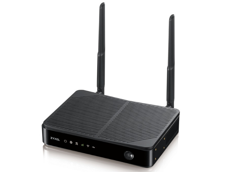 Router ZyXEL LTE3301-PLUS LTE z druhej naklonenej strany