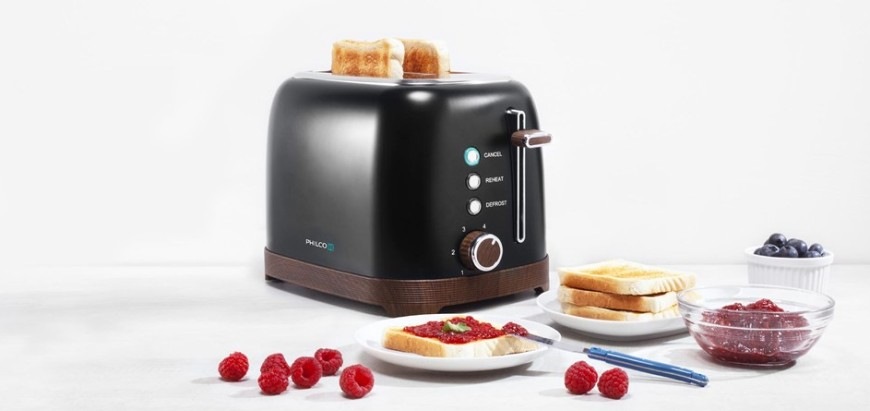 Hriankovač Philco PHTA 3711B opeká rôzne druhy pečiva vrátane bagelov a toastov