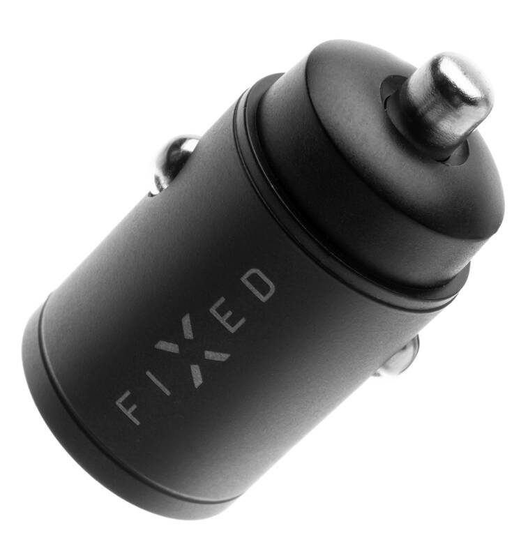 Adaptér do auta FIXED USB-C PD, USB QC 3.0, 30W čierny Adaptér do auta FIXED USB-C PD, USB QC 3.0, 30W čierny