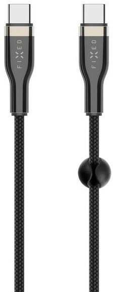 Kábel FIXED USB-C/USB-C s podporou PD, 100W, 1,2m čierny