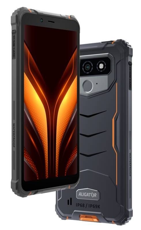 Mobilný telefón Aligator RX850 eXtremo 4 GB / 64 GB čierny/oranžový