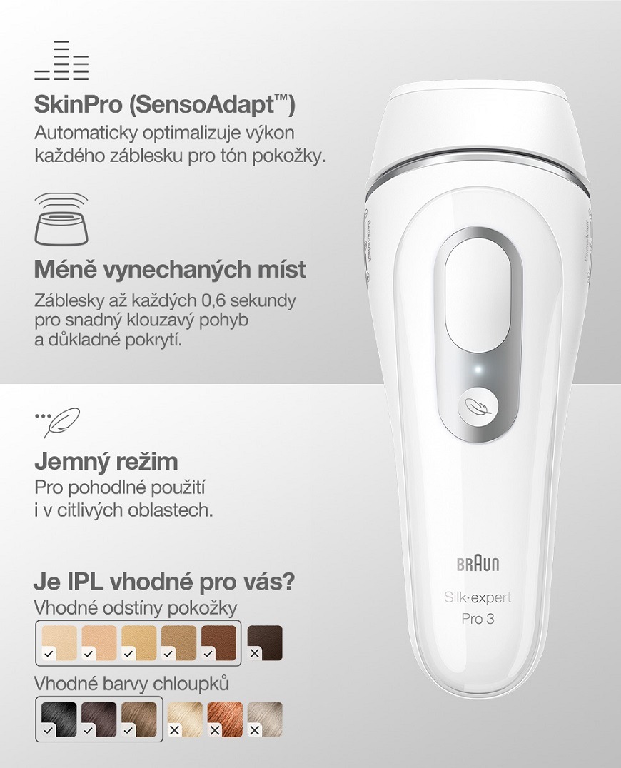 Epilátor Braun Silk-expert Pro 3 IPL3122